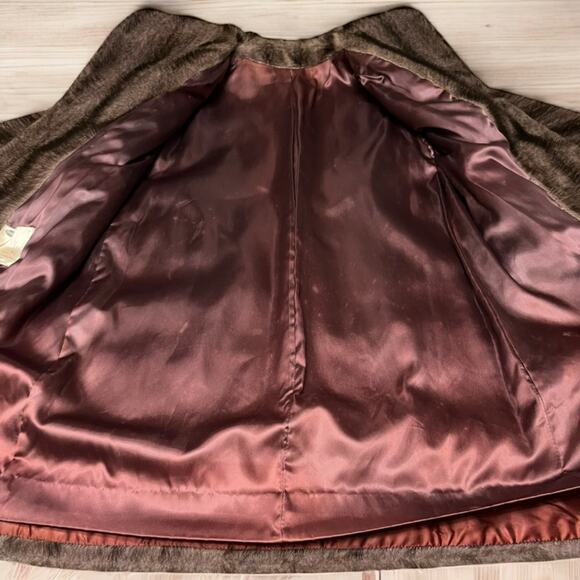 Vintage Women’s 1950’s Collins & Aikman Wink Candalon Faux Fur Coat Size XL - Picture 5 of 10